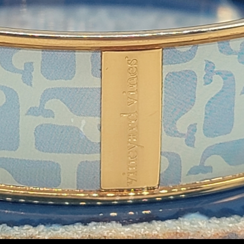 NWOT Vineyard Vines Bracelet Baby Blue with Gold Accents just stunning!!! - Picture 3 of 8